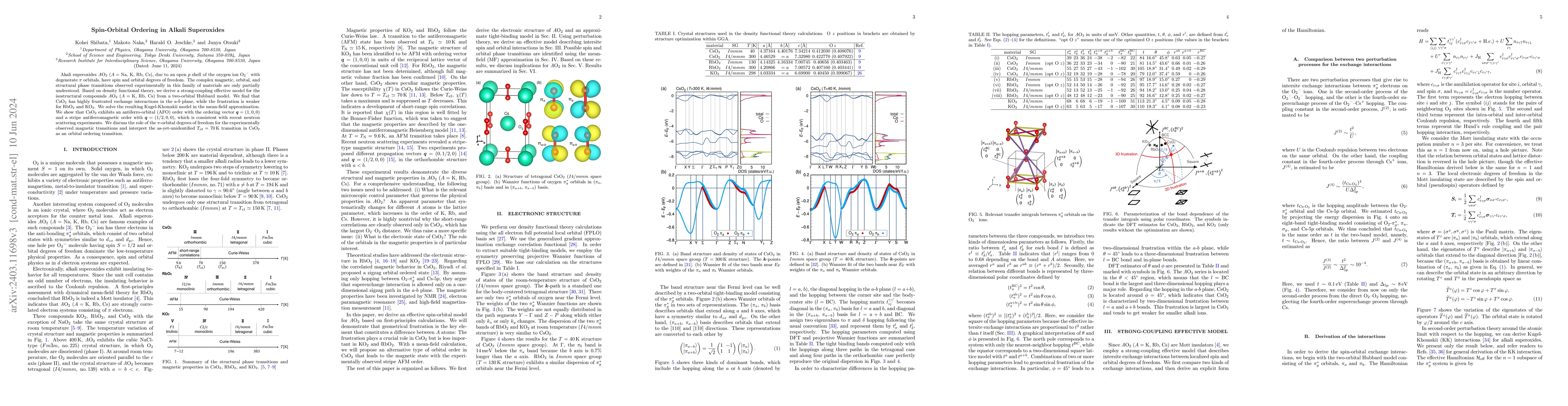 Thumbnail for Spin-Orbital Ordering in Alkali Superoxides