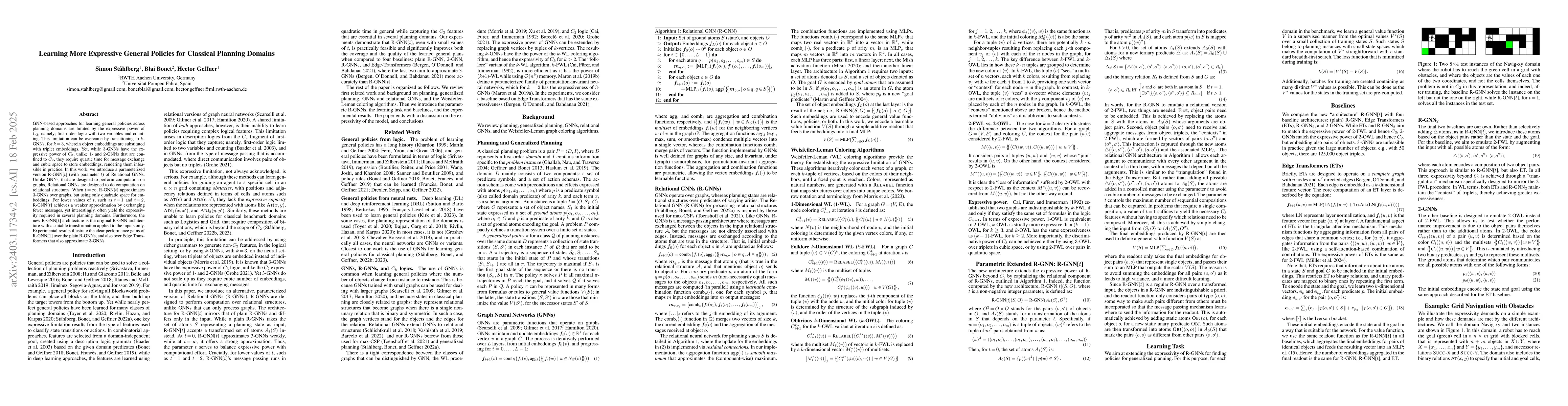 Thumbnail for Learning General Policies for Classical Planning Domains: Getting Beyond
  C$_2$