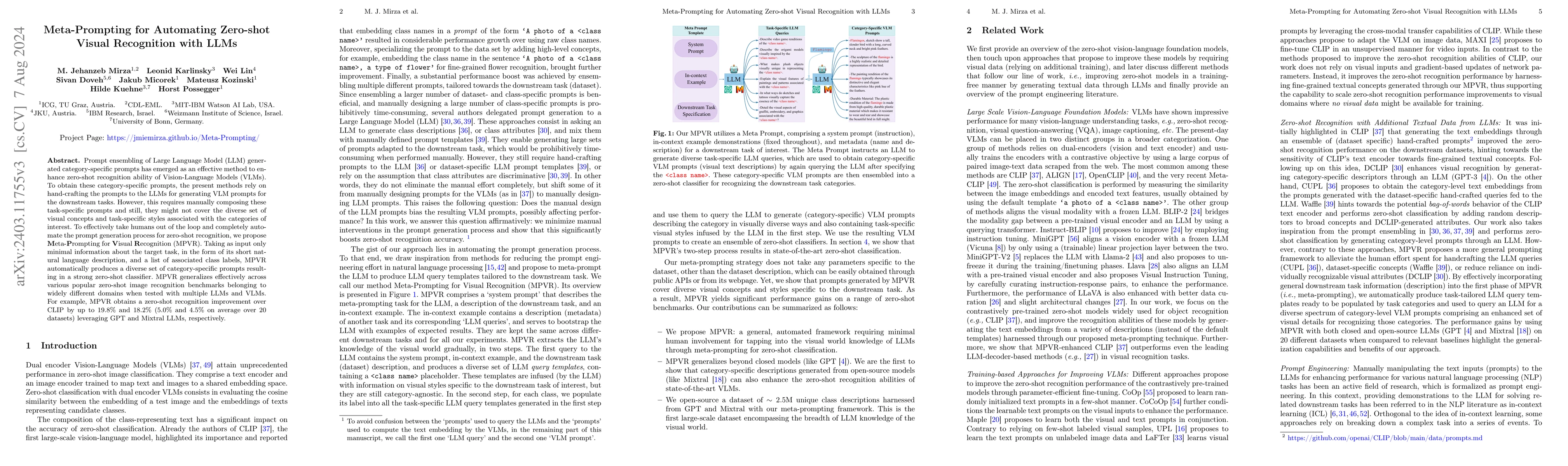 Thumbnail for Meta-Prompting for Automating Zero-shot Visual Recognition with LLMs