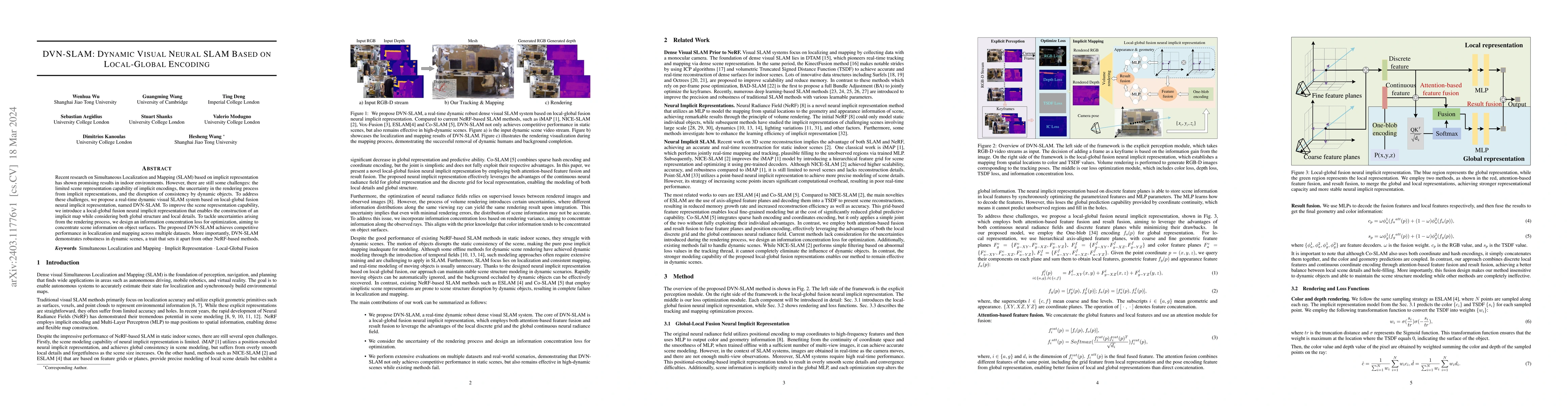 Thumbnail for DVN-SLAM: Dynamic Visual Neural SLAM Based on Local-Global Encoding