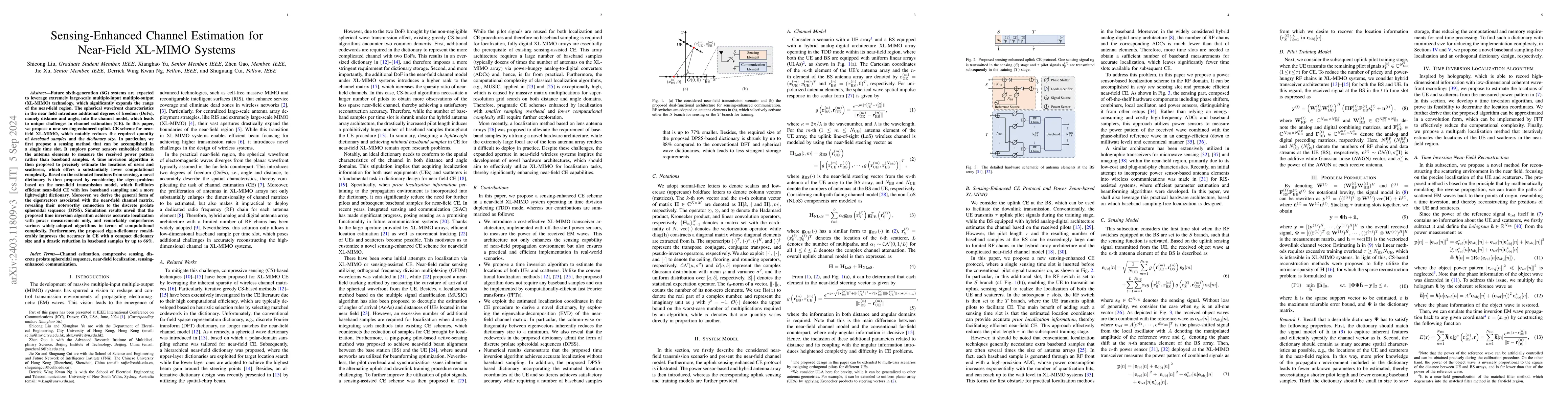 Thumbnail for Sensing-Enhanced Channel Estimation for Near-Field XL-MIMO Systems