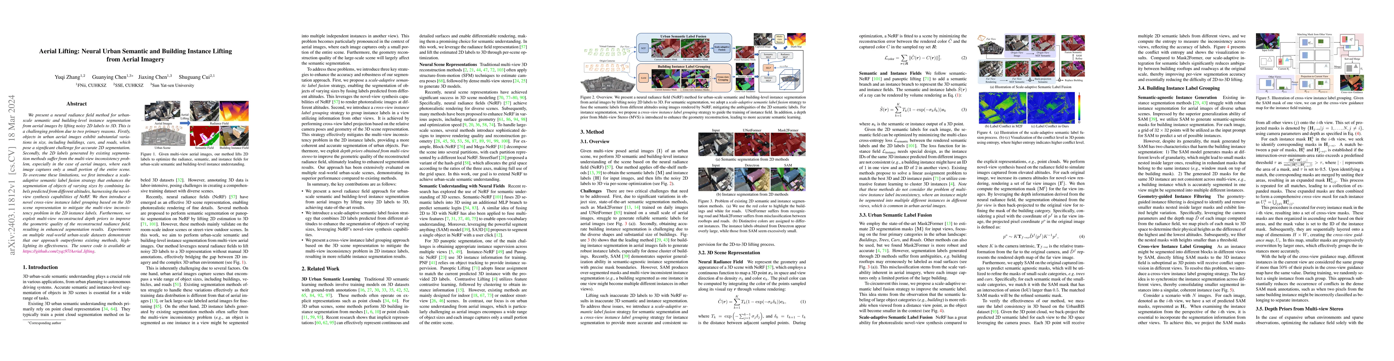 Thumbnail for Aerial Lifting: Neural Urban Semantic and Building Instance Lifting from
  Aerial Imagery