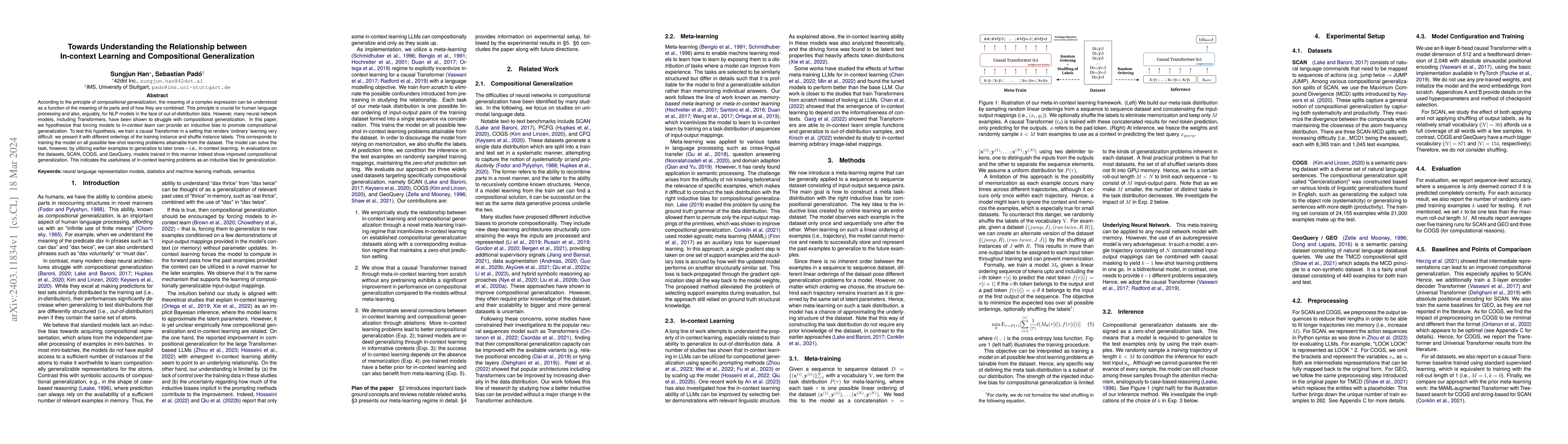Thumbnail for Towards Understanding the Relationship between In-context Learning and
  Compositional Generalization