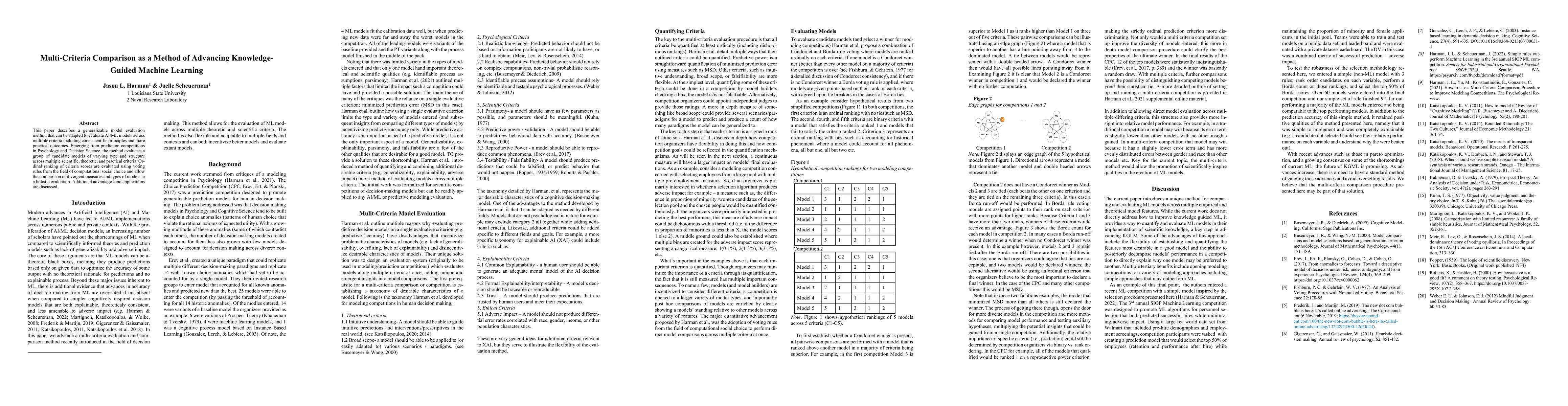 Thumbnail for Multi-Criteria Comparison as a Method of Advancing Knowledge-Guided
  Machine Learning