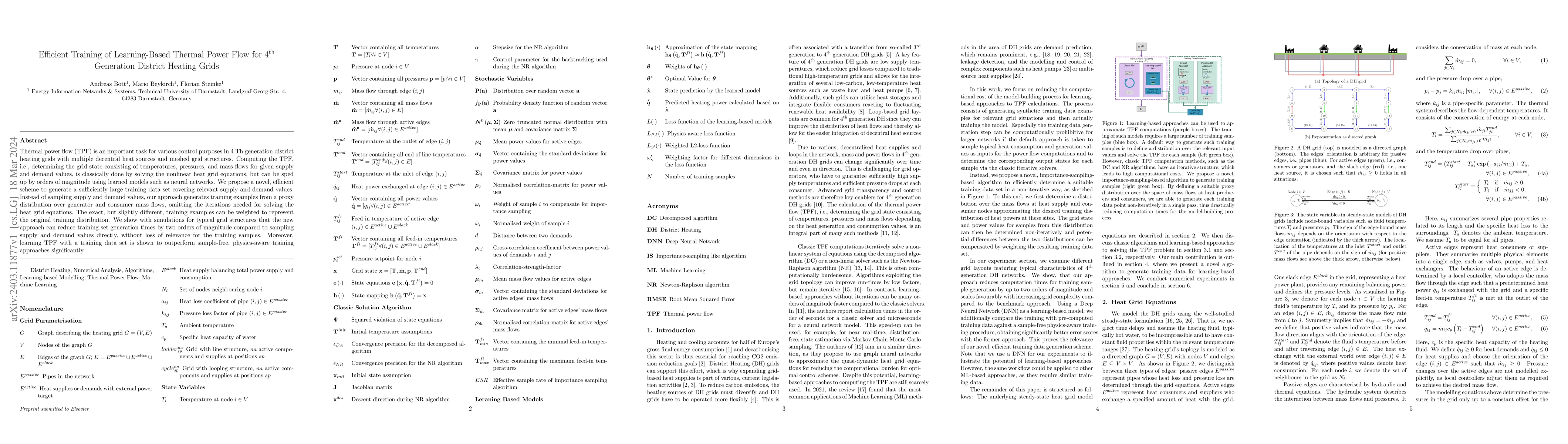 Thumbnail for Efficient Training of Learning-Based Thermal Power Flow for 4th
  Generation District Heating Grids