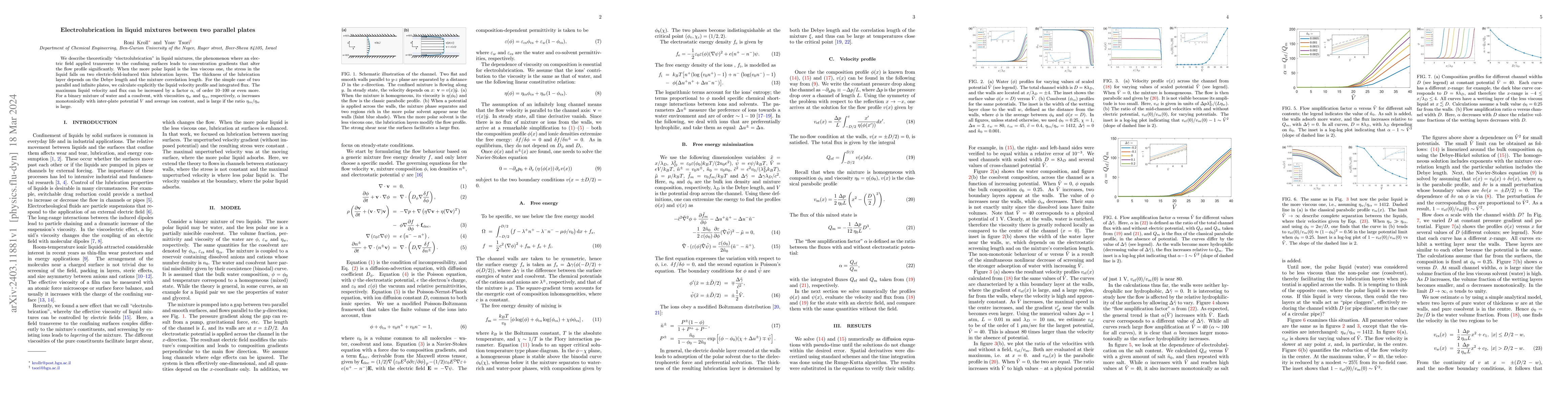 Thumbnail for Electrolubrication in liquid mixtures between two parallel plates