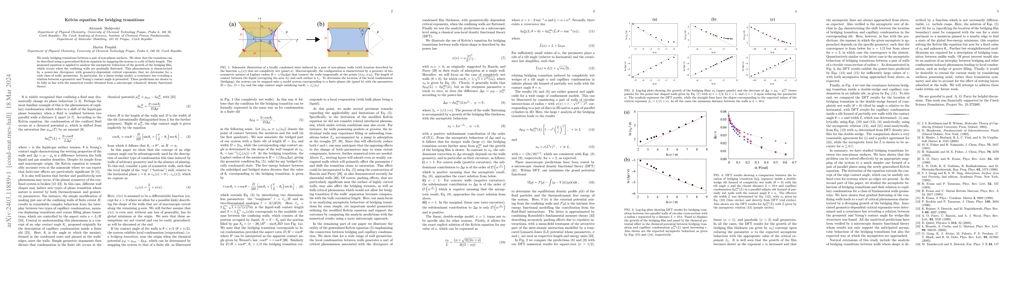 Thumbnail for Kelvin equation for bridging transitions
