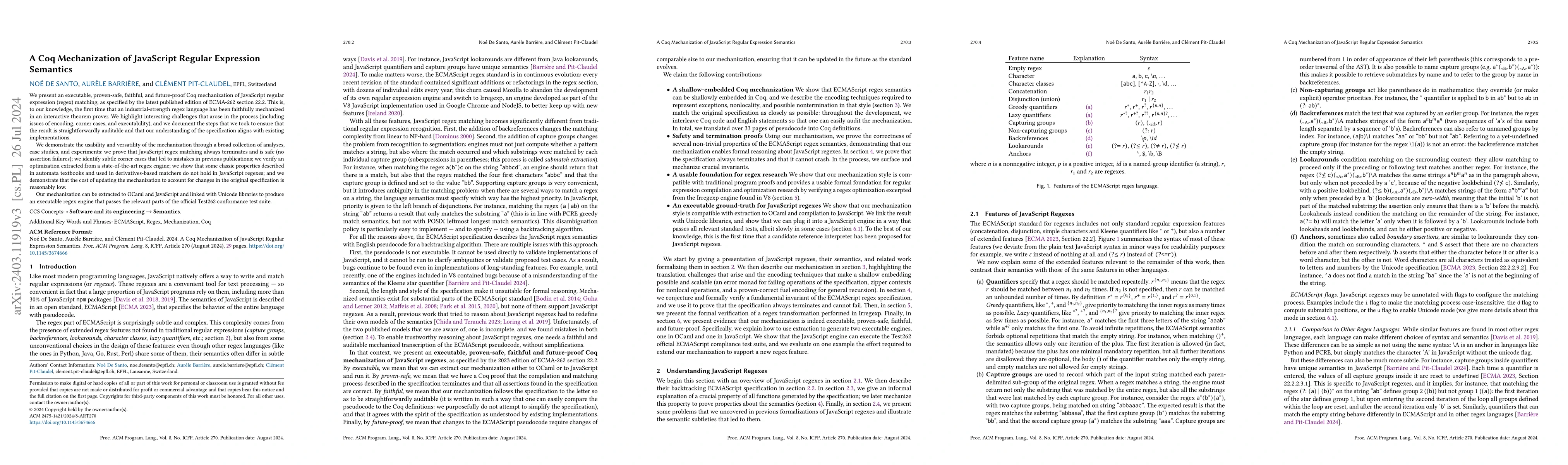 Thumbnail for A Coq Mechanization of JavaScript Regular Expression Semantics