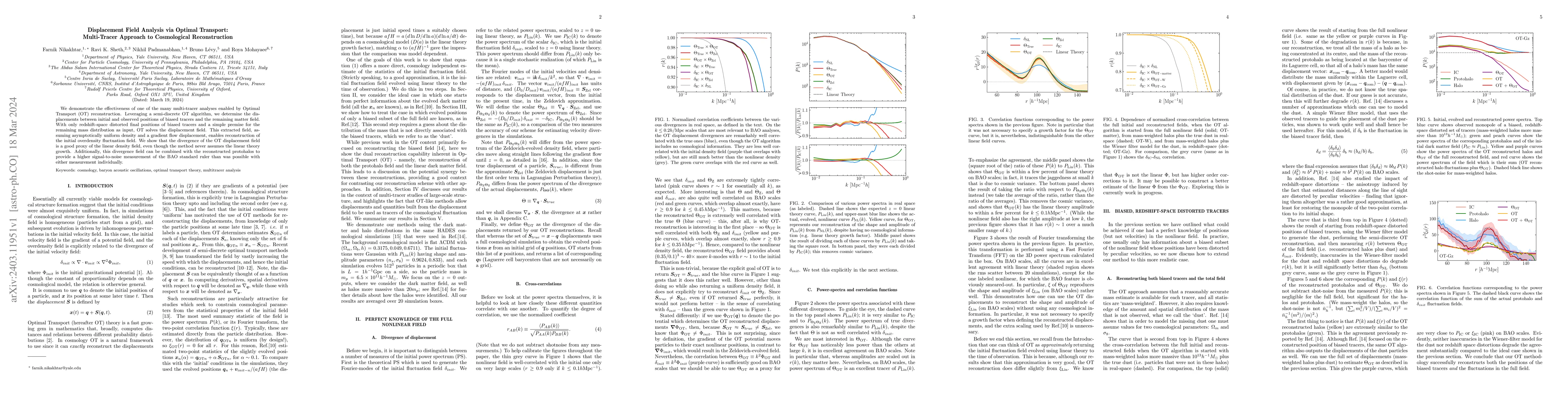 Thumbnail for Displacement Field Analysis via Optimal Transport: Multi-Tracer Approach
  to Cosmological Reconstruction
