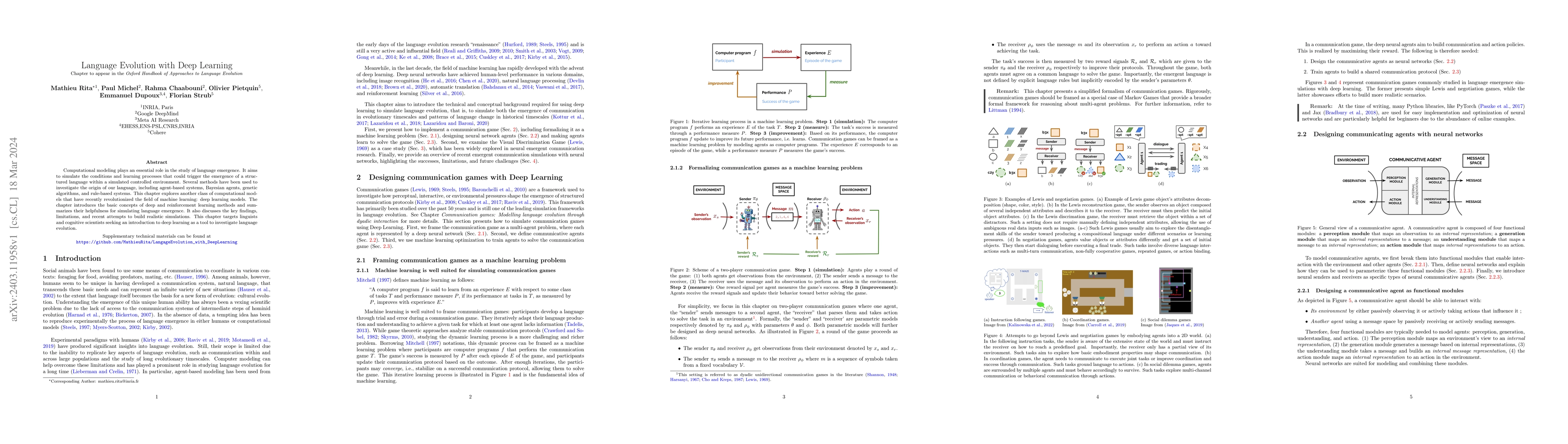 Thumbnail for Language Evolution with Deep Learning