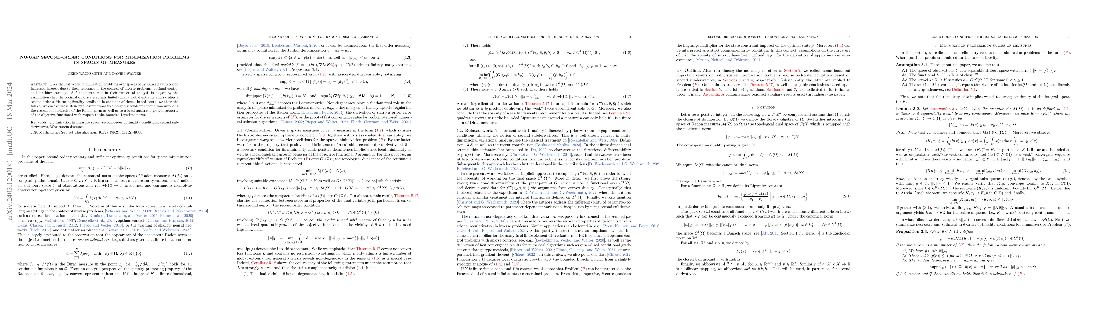 Thumbnail for No-gap second-order conditions for minimization problems in spaces of
  measures