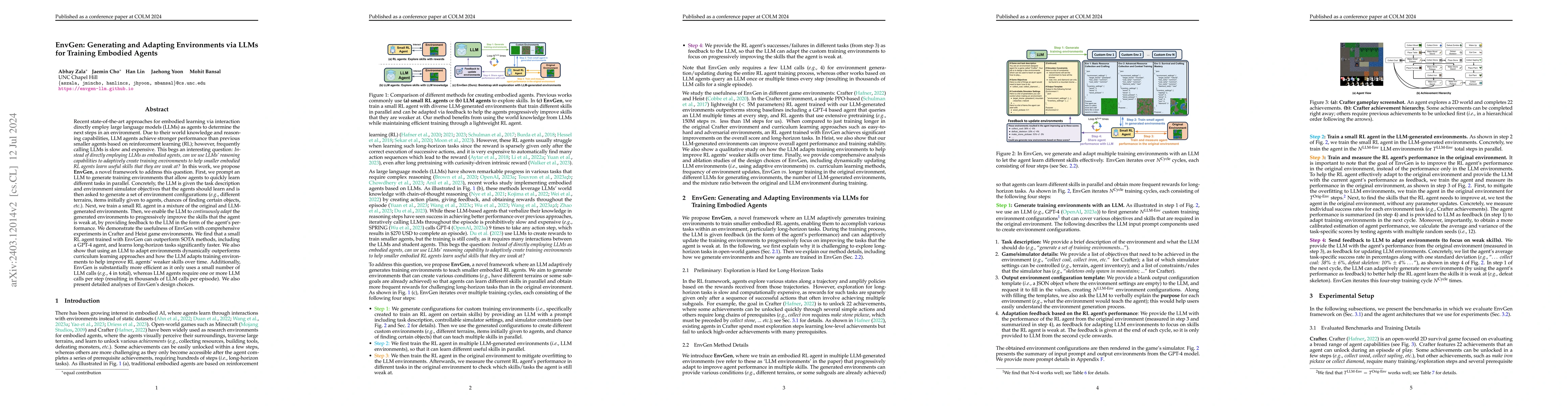 Thumbnail for EnvGen: Generating and Adapting Environments via LLMs for Training
  Embodied Agents