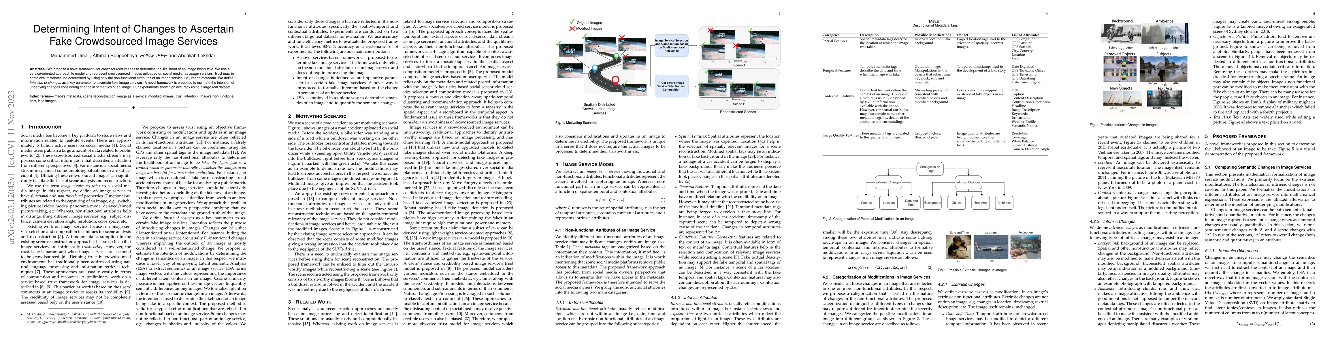 Thumbnail for Determining Intent of Changes to Ascertain Fake Crowdsourced Image
  Services