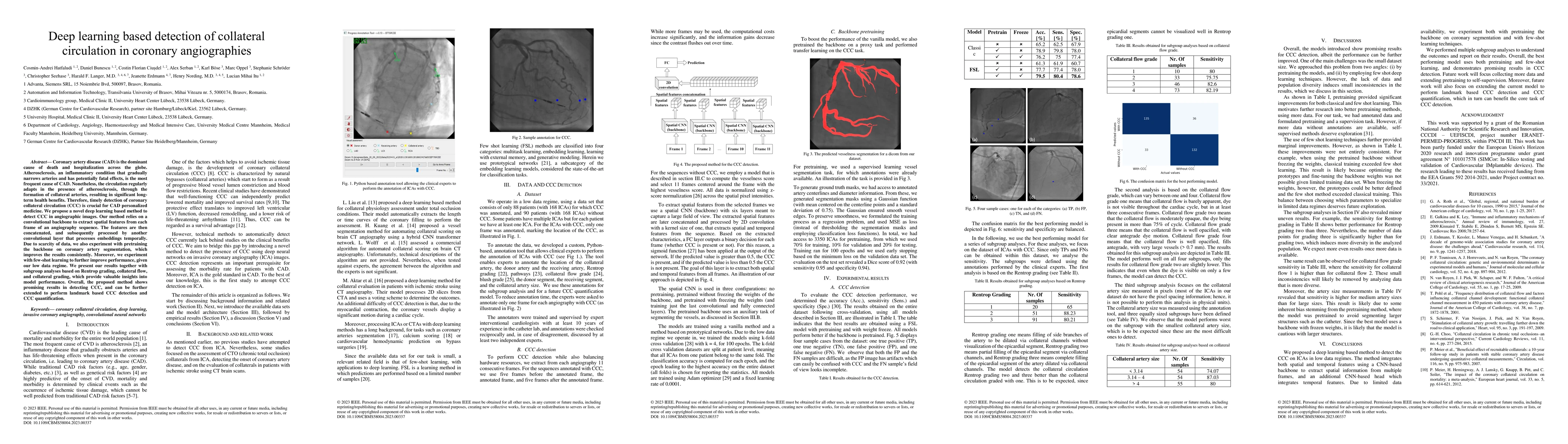 Thumbnail for Deep learning based detection of collateral circulation in coronary
  angiographies