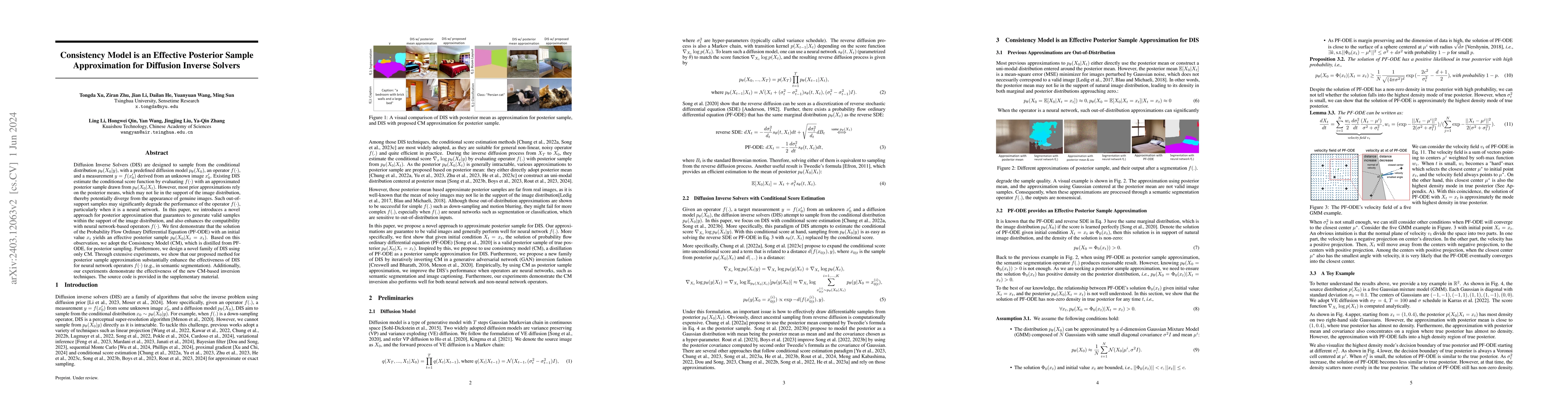Thumbnail for Consistency Model is an Effective Posterior Sample Approximation for
  Diffusion Inverse Solvers