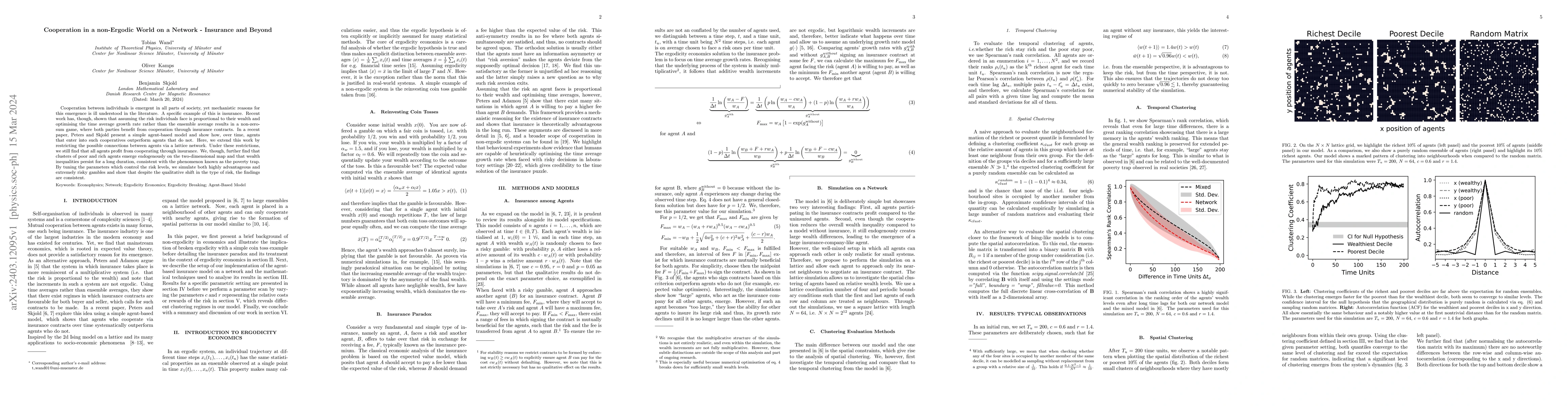 Thumbnail for Cooperation in a non-Ergodic World on a Network -- Insurance and Beyond