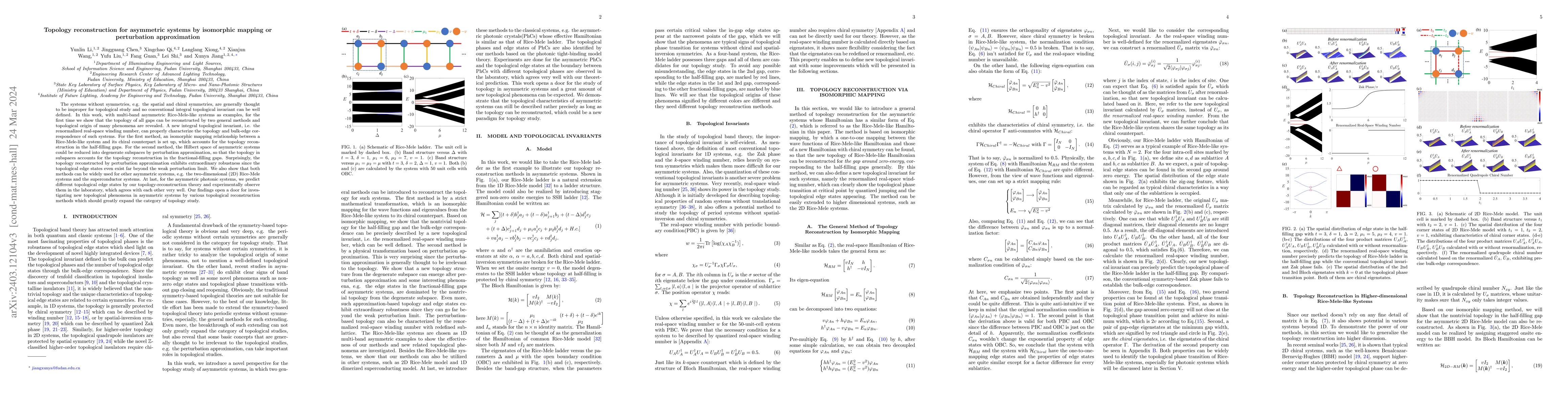 Thumbnail for Topology reconstruction for asymmetric systems by isomorphic mapping or
  perturbation approximation