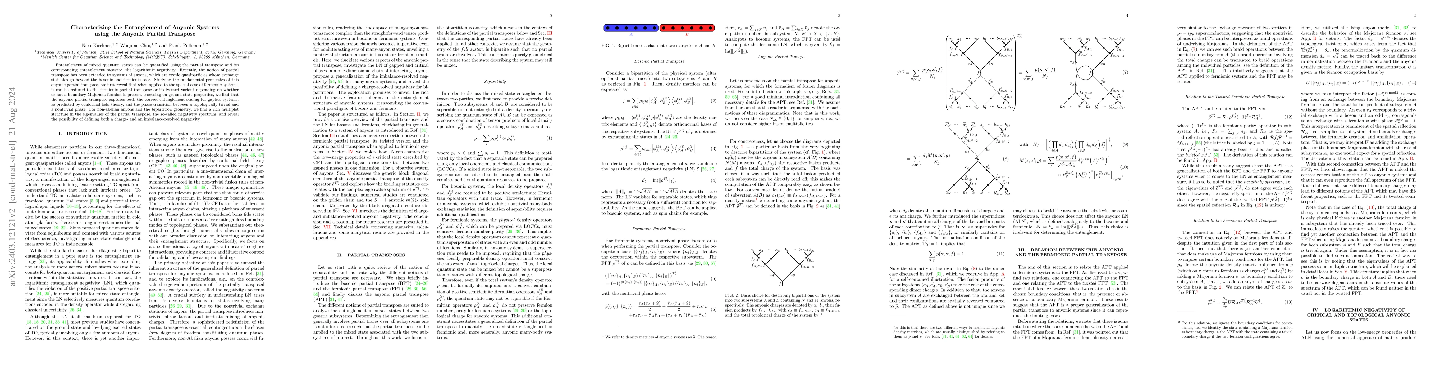Thumbnail for Characterizing the Entanglement of Anyonic Systems using the Anyonic
  Partial Transpose