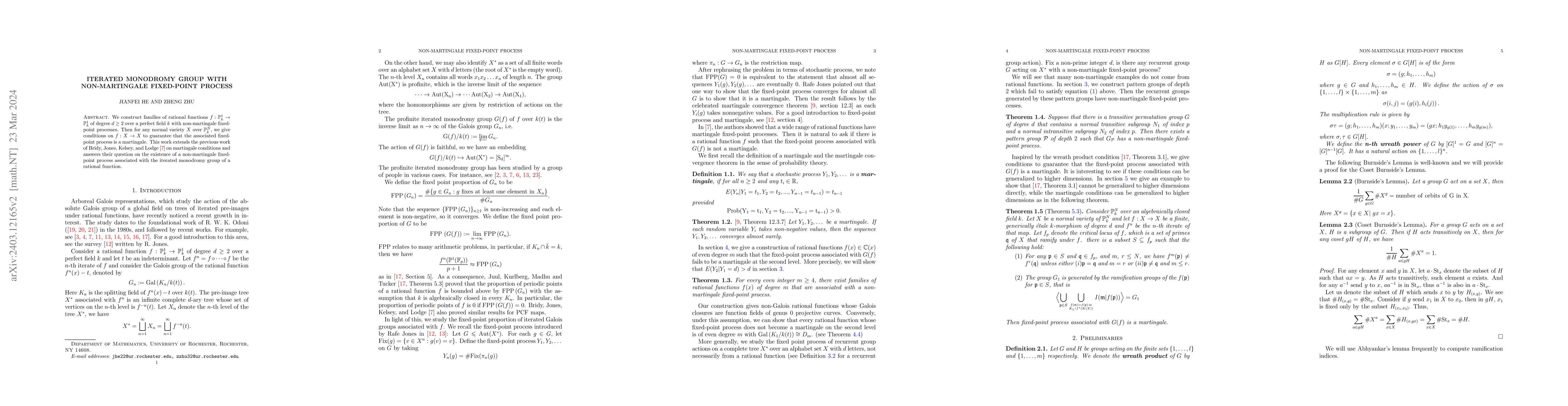 Thumbnail for Iterated Monodromy Group With Non-Martingale Fixed-Point Process