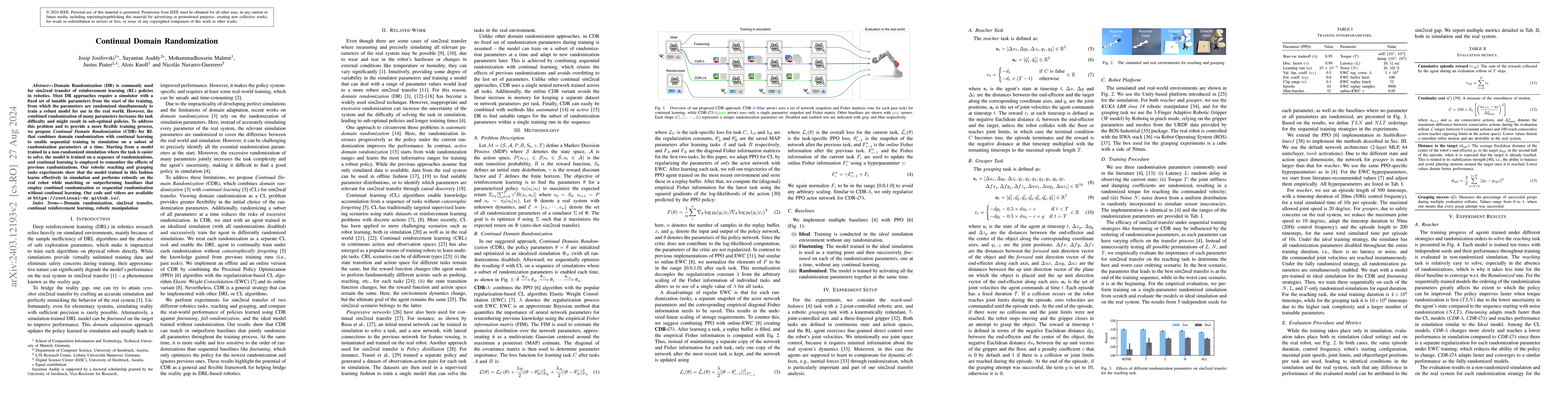 Thumbnail for Continual Domain Randomization