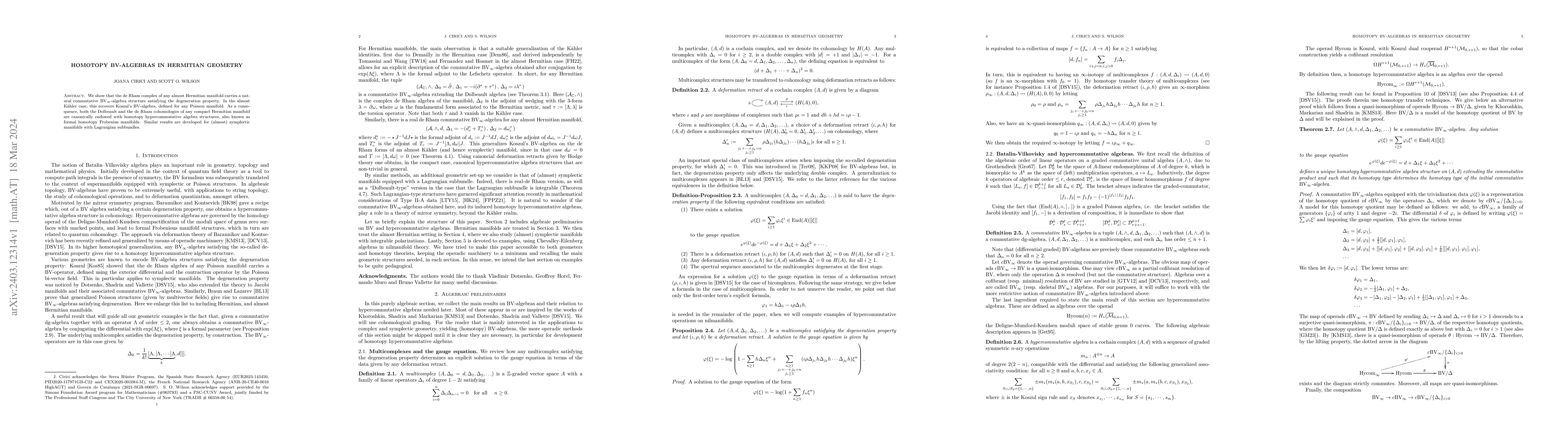 Thumbnail for Homotopy BV-algebras in Hermitian geometry