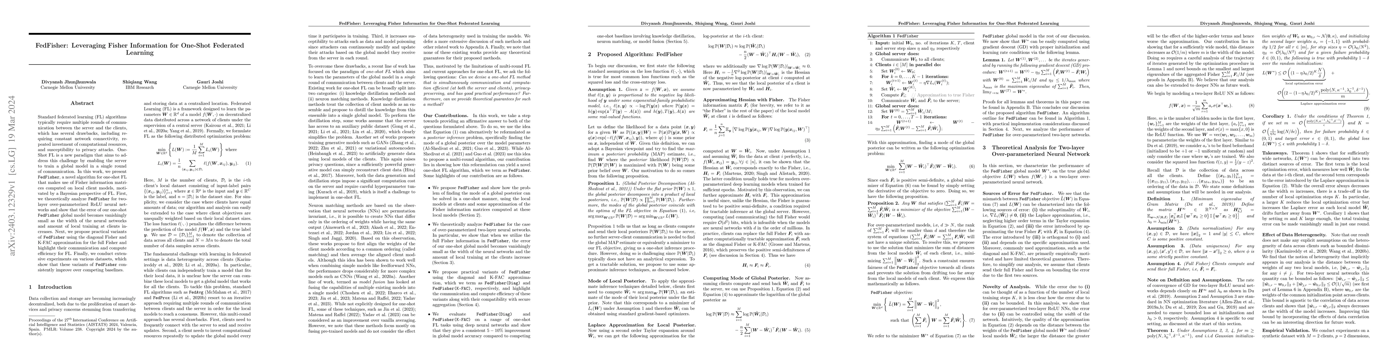 Thumbnail for FedFisher: Leveraging Fisher Information for One-Shot Federated Learning