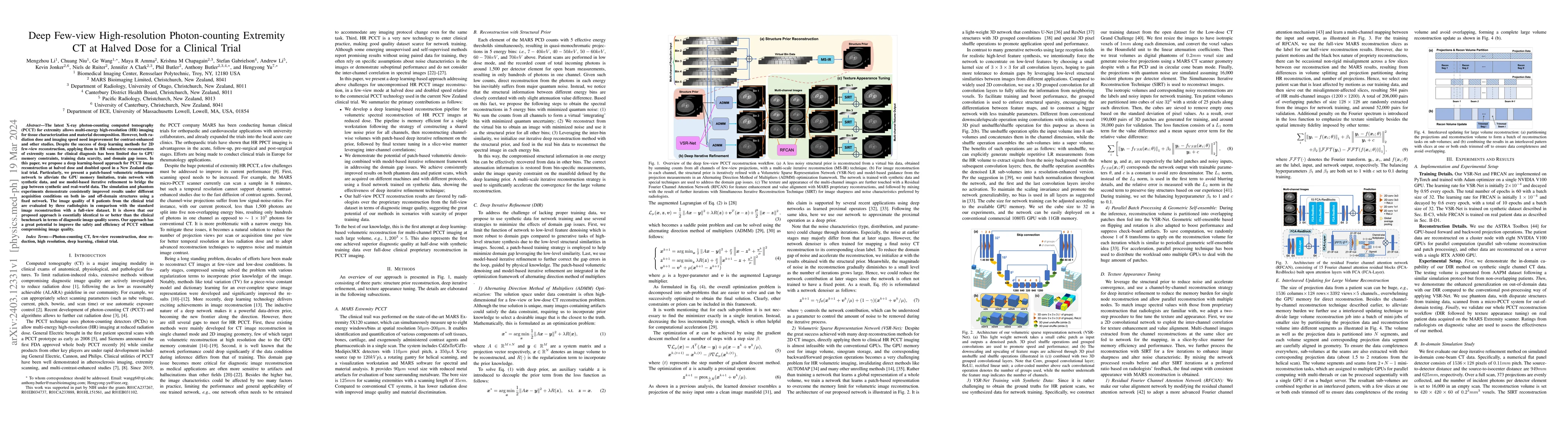 Thumbnail for Deep Few-view High-resolution Photon-counting Extremity CT at Halved
  Dose for a Clinical Trial