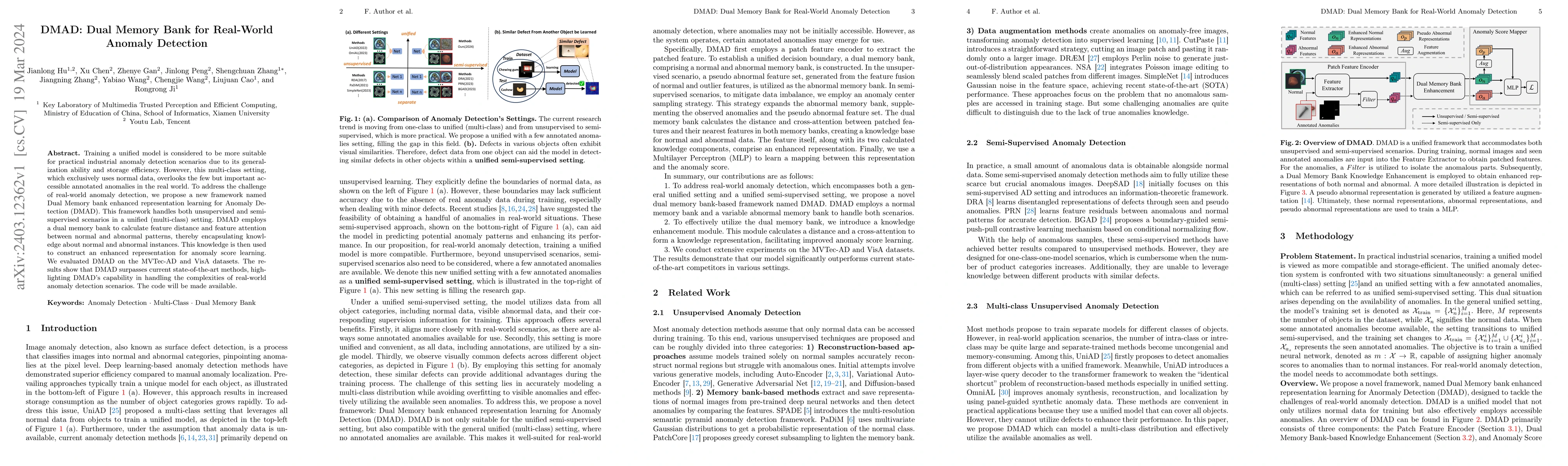 Thumbnail for DMAD: Dual Memory Bank for Real-World Anomaly Detection