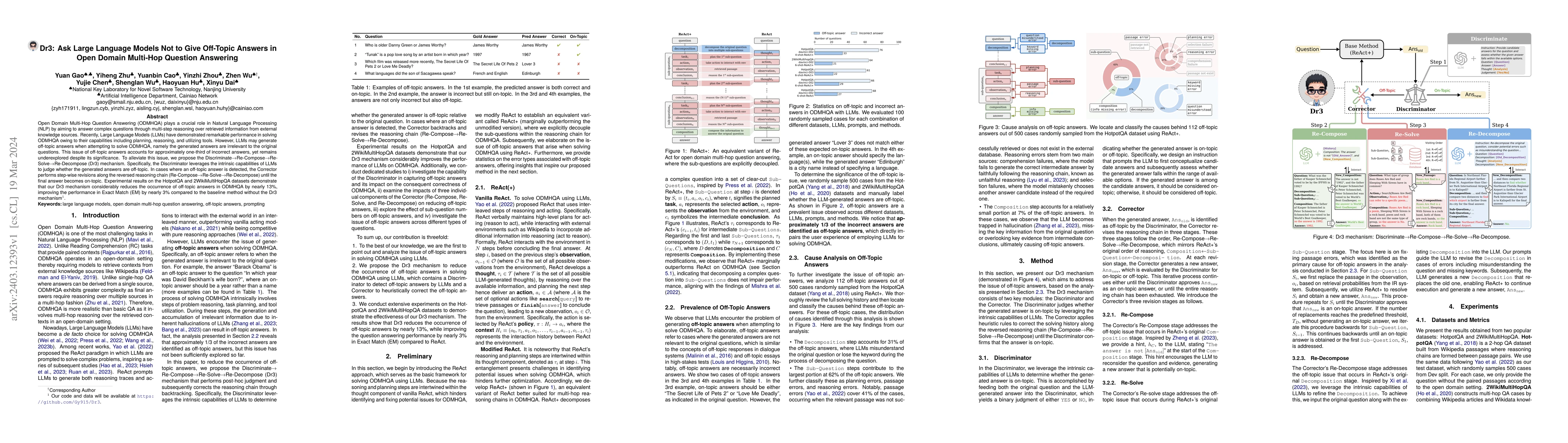 Thumbnail for Dr3: Ask Large Language Models Not to Give Off-Topic Answers in Open
  Domain Multi-Hop Question Answering