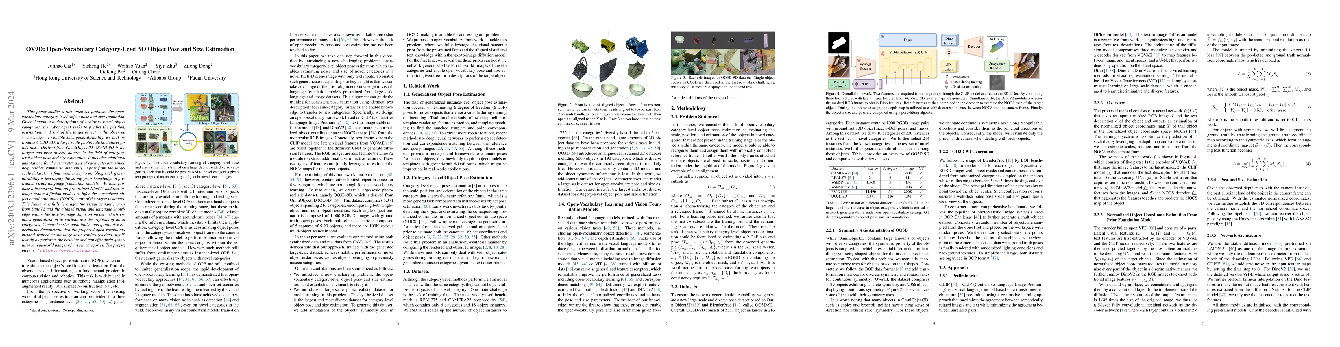 Thumbnail for OV9D: Open-Vocabulary Category-Level 9D Object Pose and Size Estimation