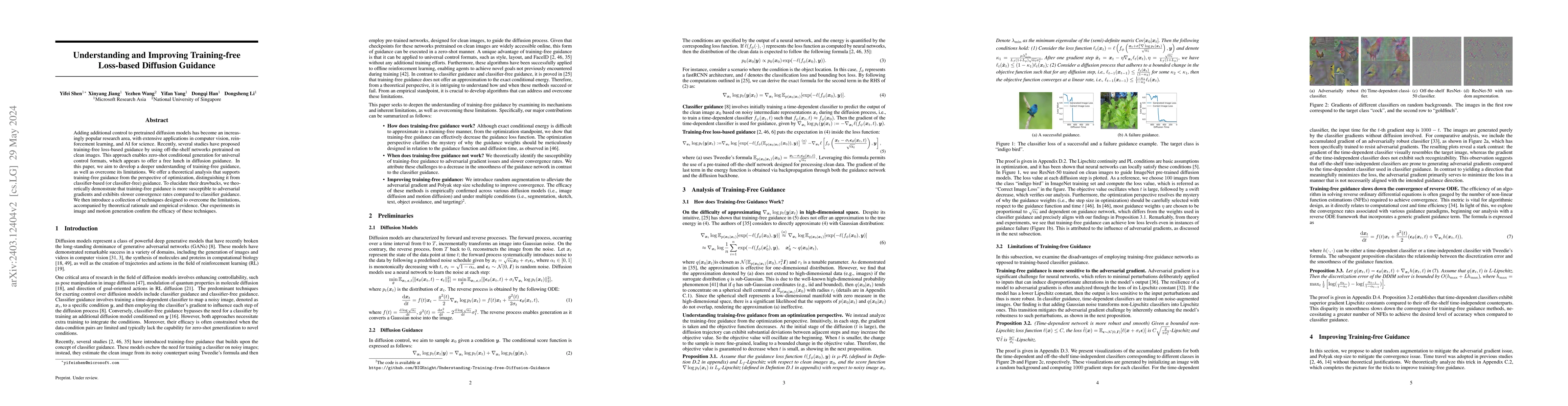 Thumbnail for Understanding and Improving Training-free Loss-based Diffusion Guidance