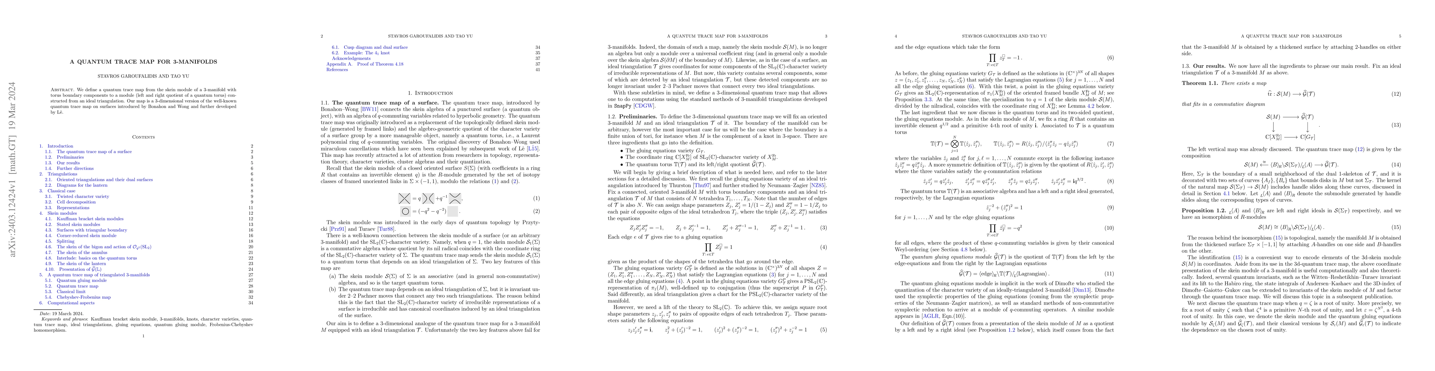 Thumbnail for A Quantum trace map for 3-manifolds