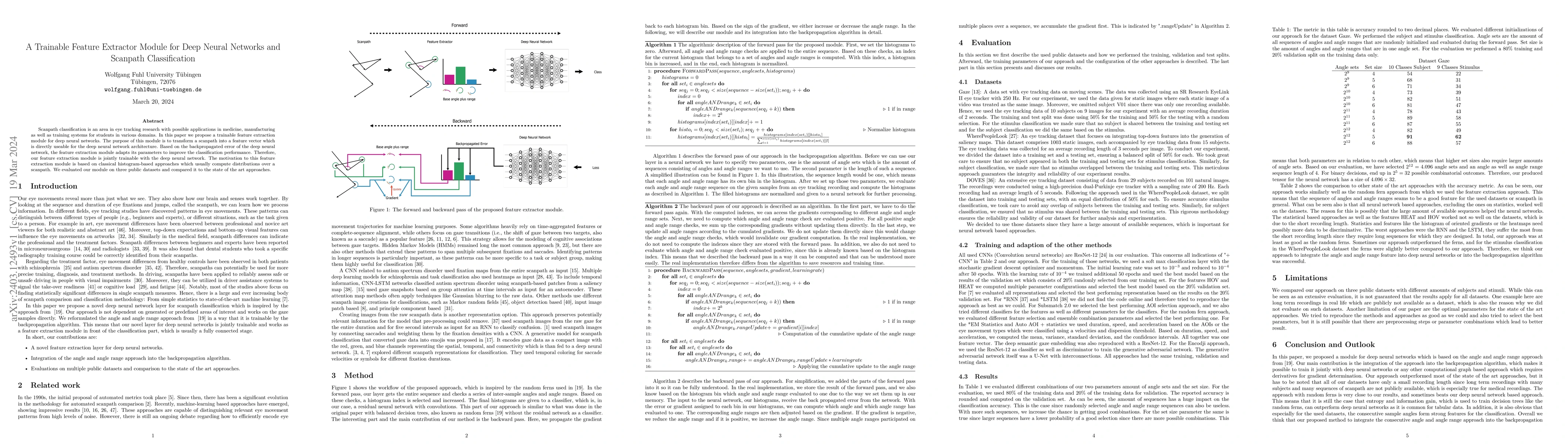 Thumbnail for A Trainable Feature Extractor Module for Deep Neural Networks and
  Scanpath Classification