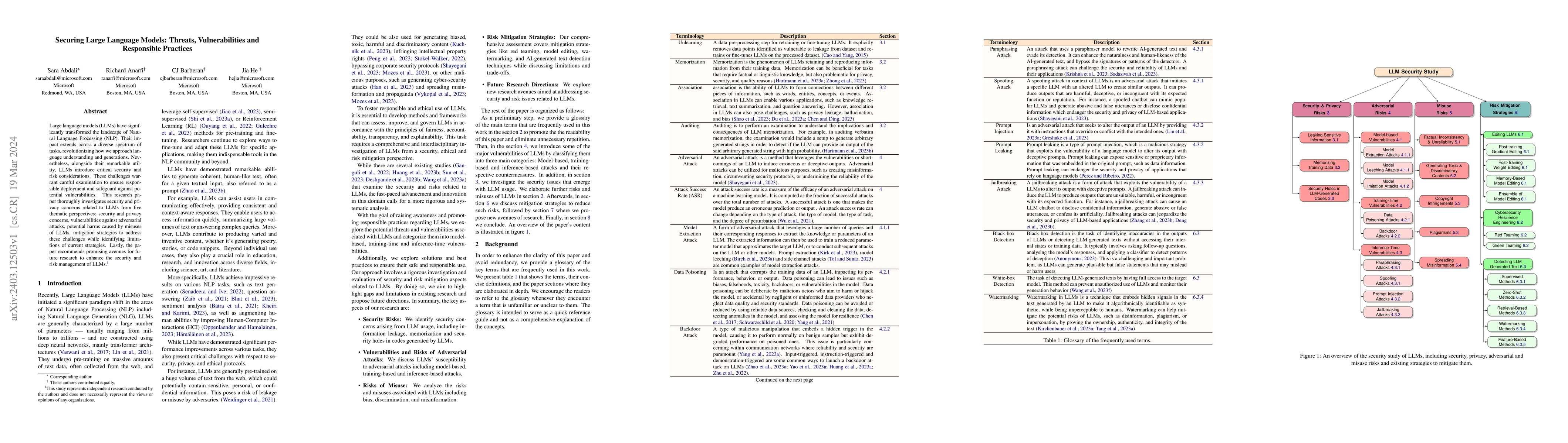 Thumbnail for Securing Large Language Models: Threats, Vulnerabilities and Responsible
  Practices