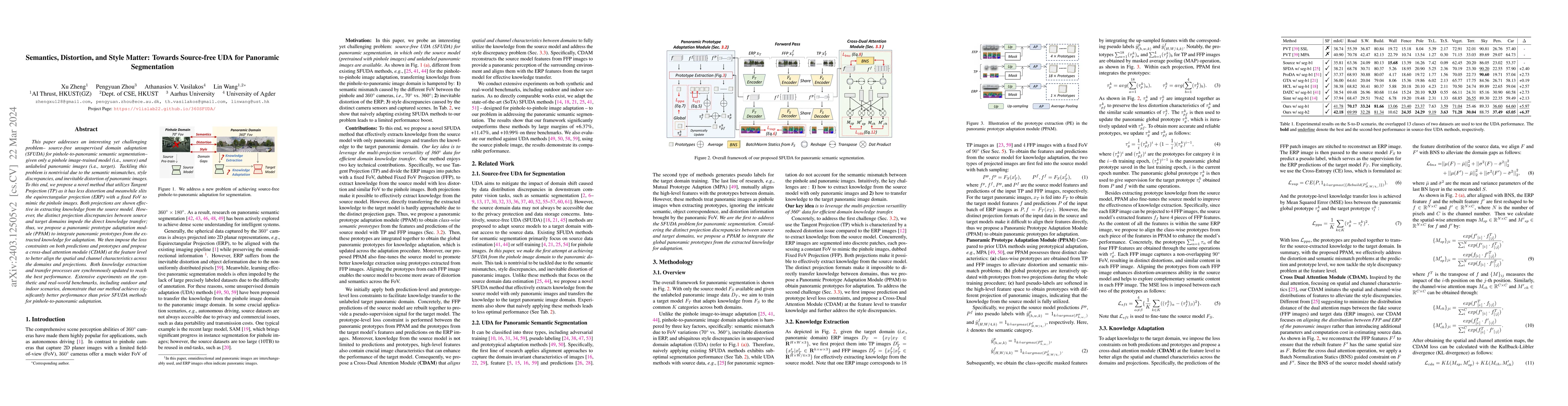 Thumbnail for Semantics, Distortion, and Style Matter: Towards Source-free UDA for
  Panoramic Segmentation