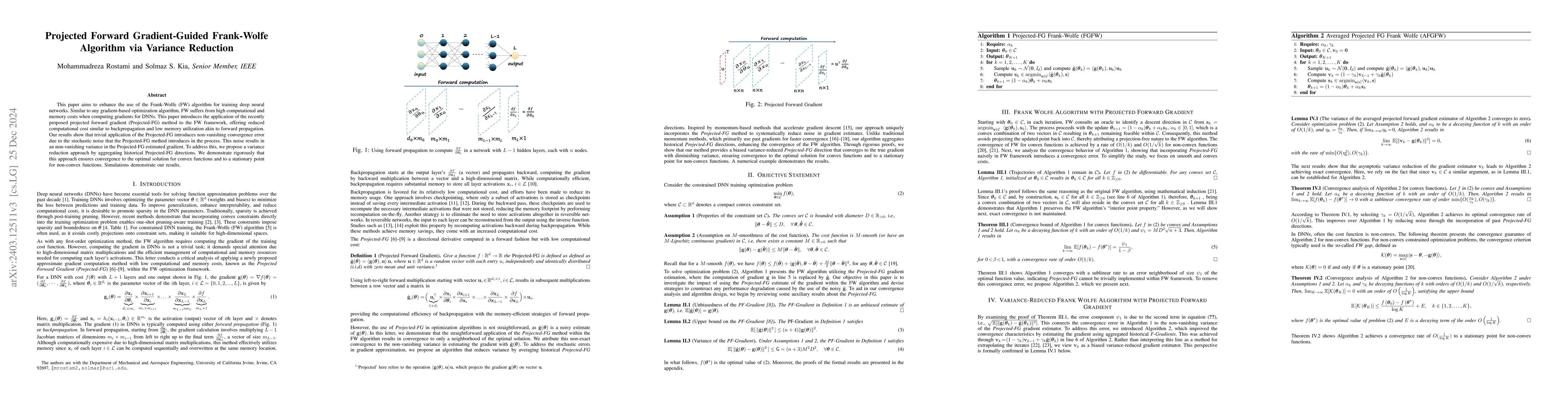 Thumbnail for Forward Gradient-Based Frank-Wolfe Optimization for Memory Efficient
  Deep Neural Network Training