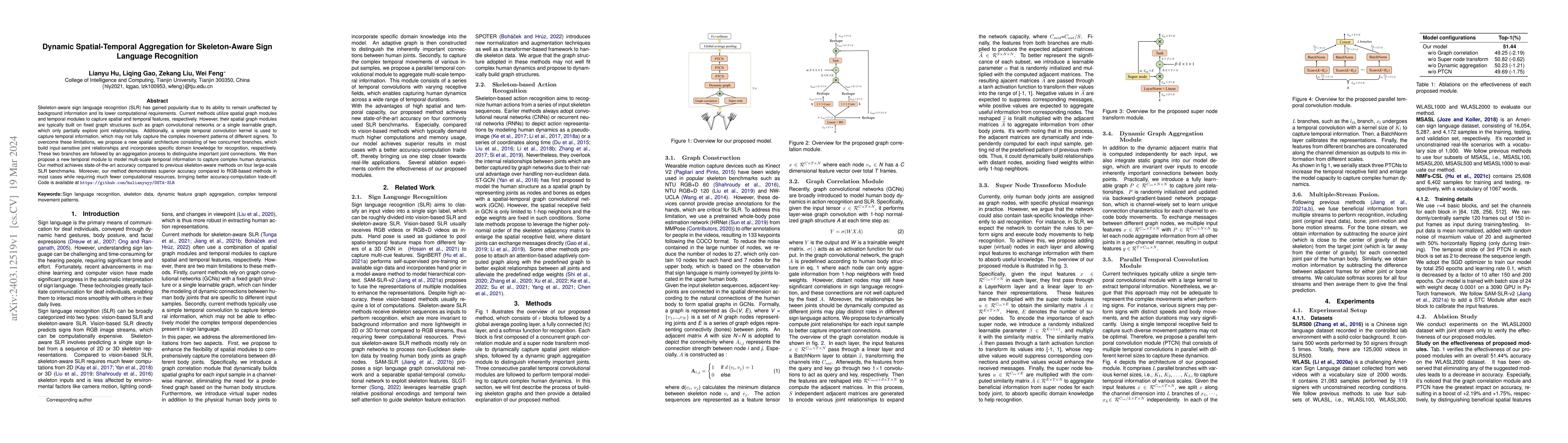 Thumbnail for Dynamic Spatial-Temporal Aggregation for Skeleton-Aware Sign Language
  Recognition