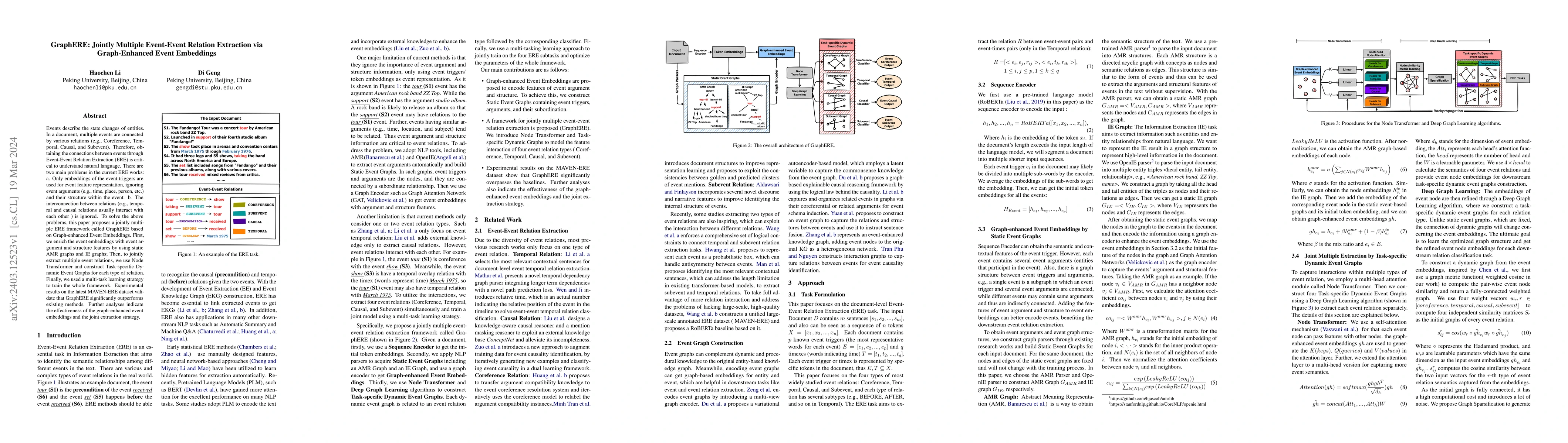 Thumbnail for GraphERE: Jointly Multiple Event-Event Relation Extraction via
  Graph-Enhanced Event Embeddings
