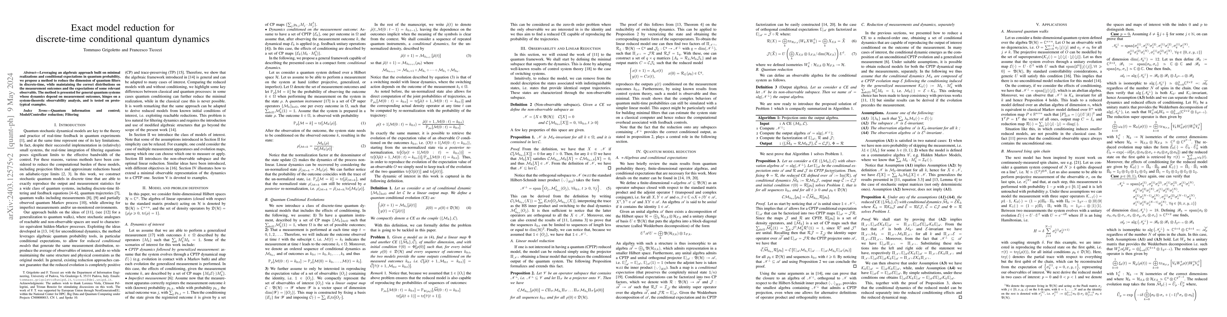 Thumbnail for Exact model reduction for discrete-time conditional quantum dynamics