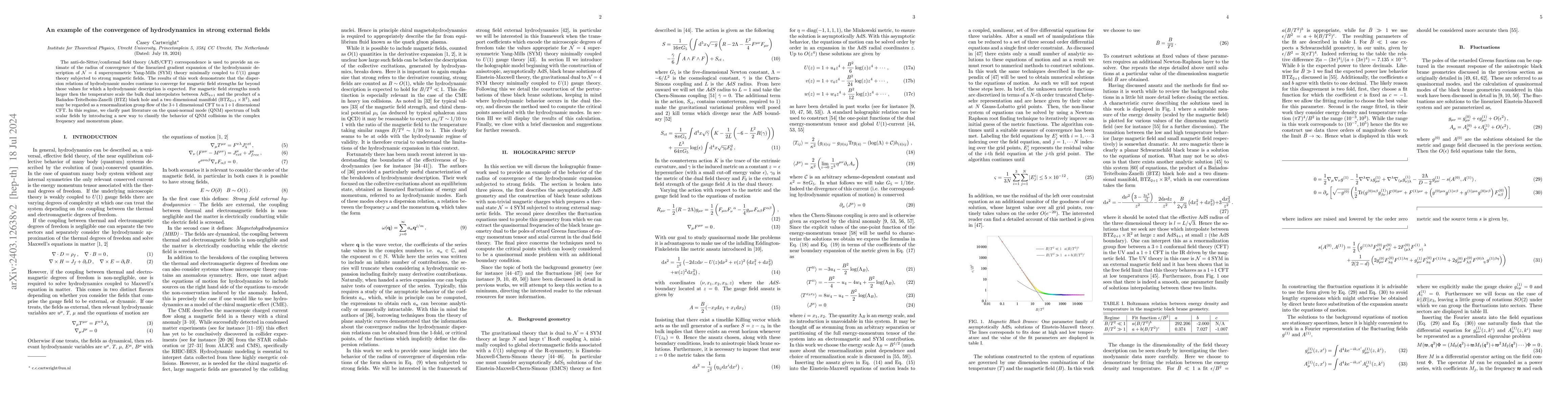 Thumbnail for An example of the convergence of hydrodynamics in strong external fields