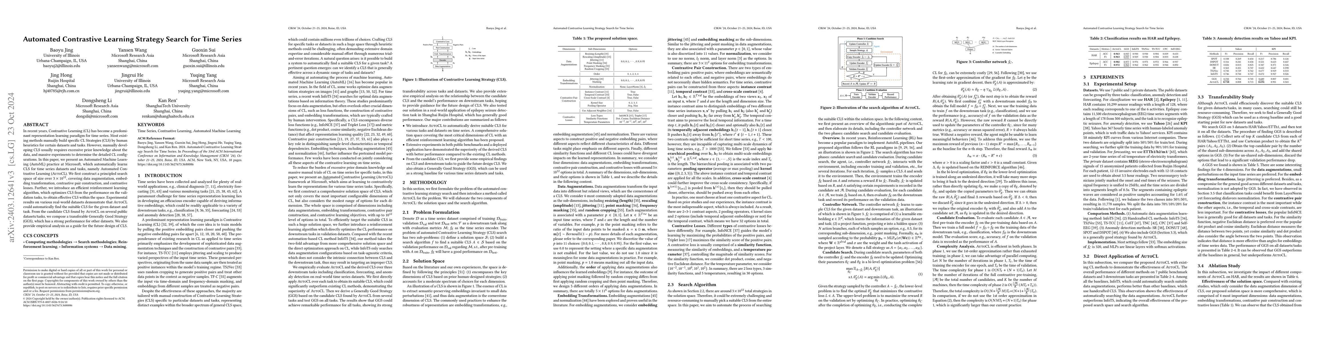 Thumbnail for Automated Contrastive Learning Strategy Search for Time Series
