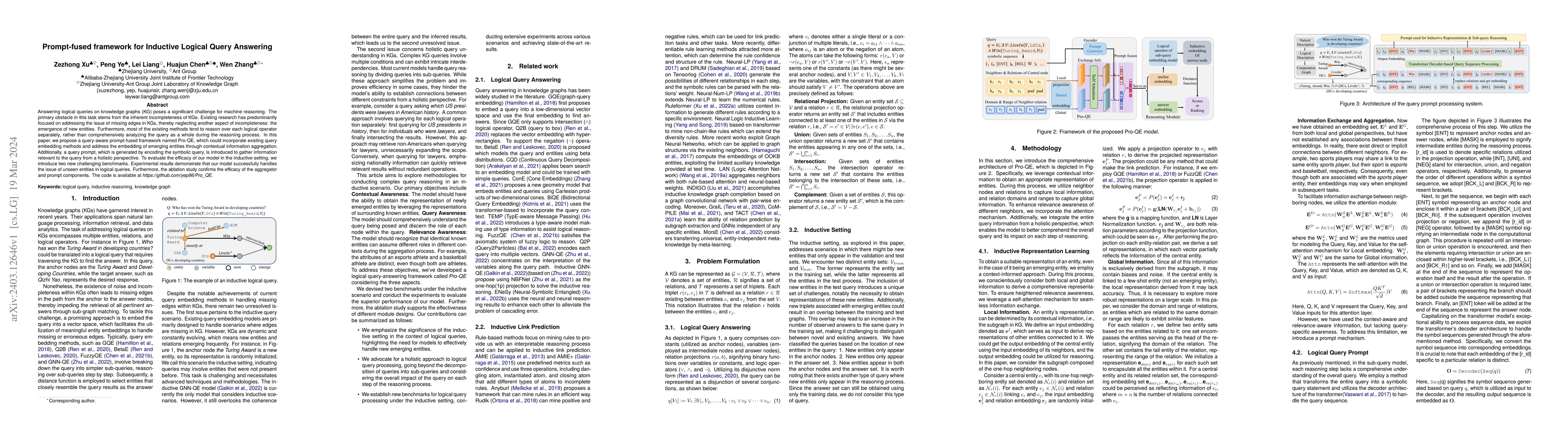 Thumbnail for Prompt-fused framework for Inductive Logical Query Answering