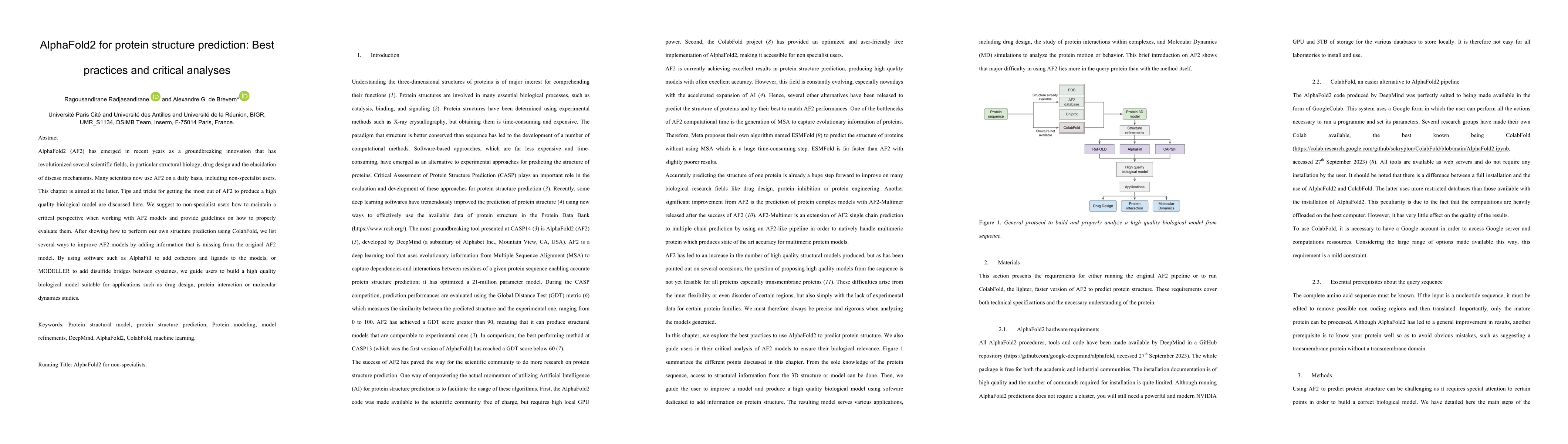 Thumbnail for AlphaFold2 for protein structure prediction: Best practices and critical
  analyses