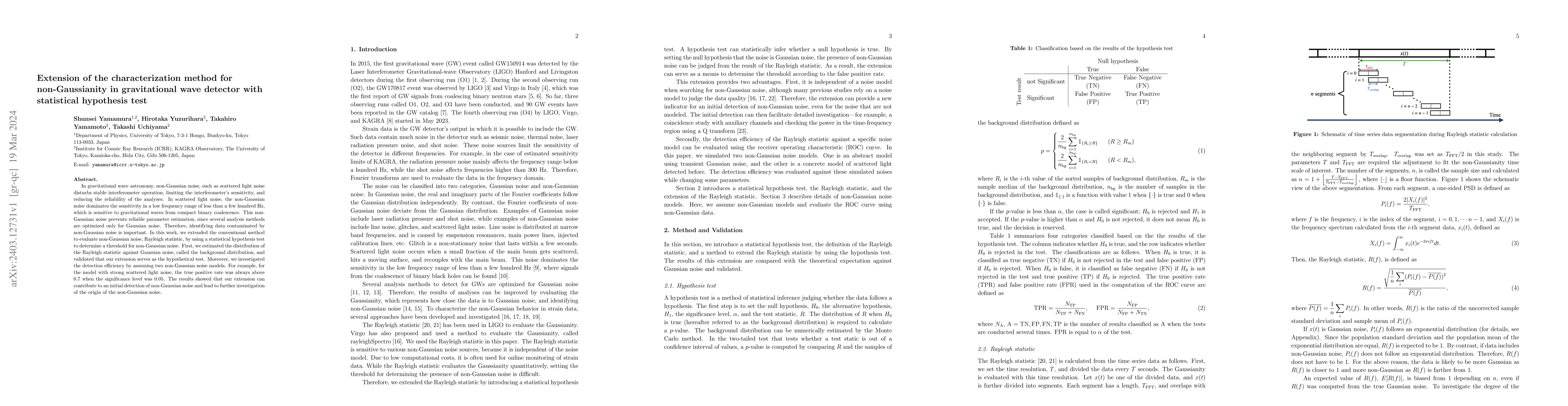 Thumbnail for Extension of the characterization method for non-Gaussianity in
  gravitational wave detector with statistical hypothesis test