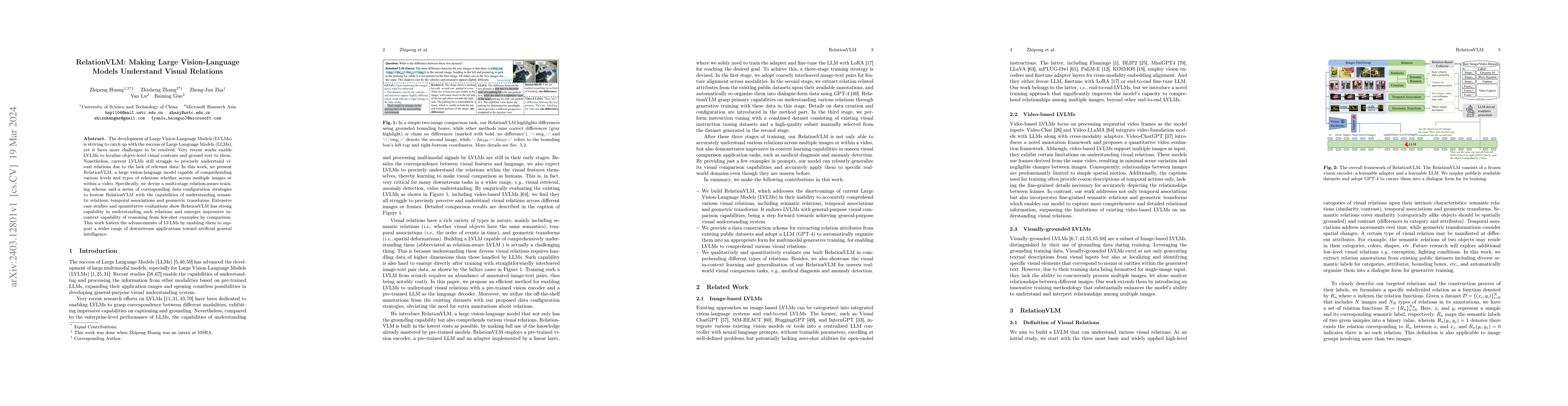 Thumbnail for RelationVLM: Making Large Vision-Language Models Understand Visual
  Relations