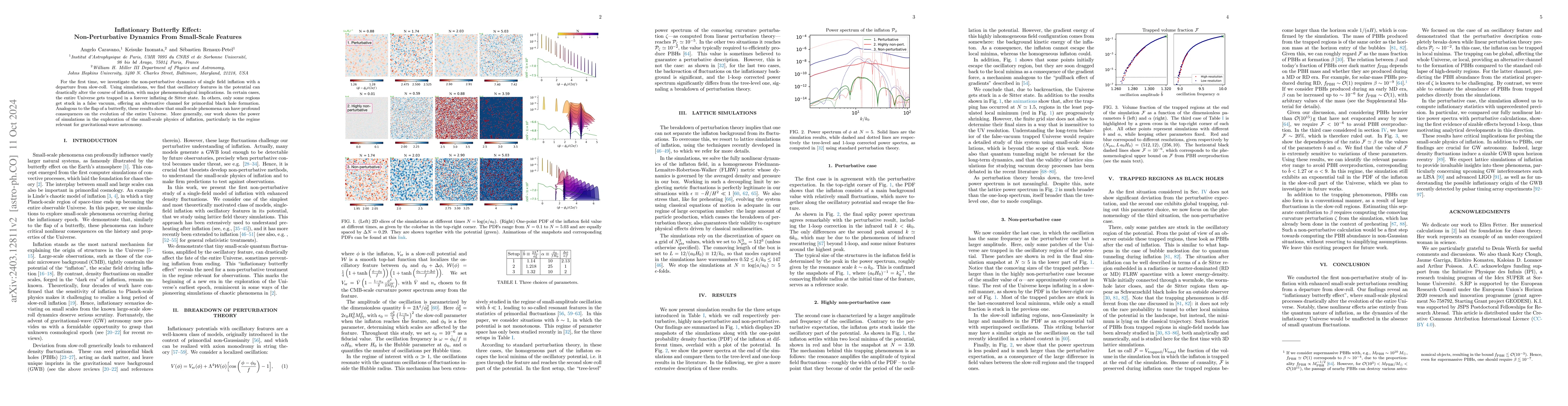Thumbnail for The Inflationary Butterfly Effect: Non-Perturbative Dynamics From
  Small-Scale Features