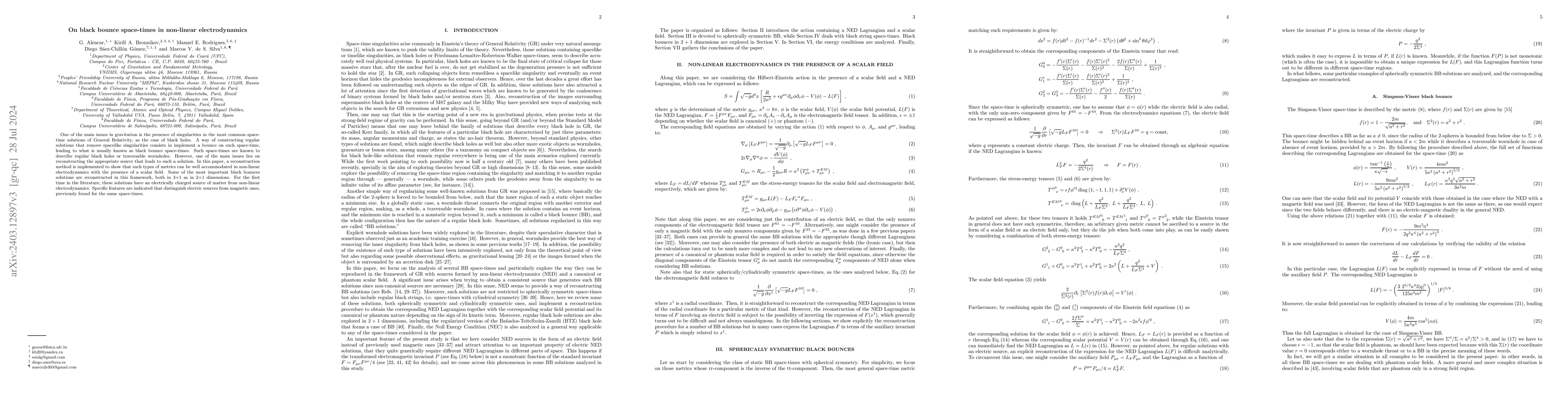 Thumbnail for On black bounce space-times in non-linear electrodynamics