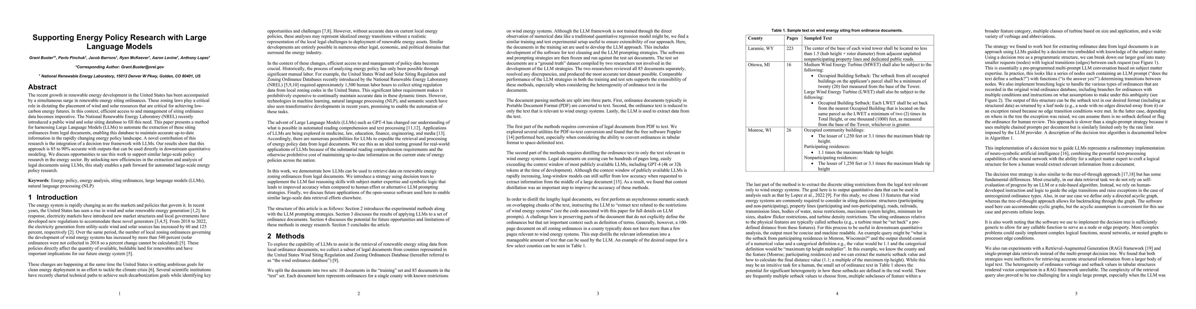 Thumbnail for Supporting Energy Policy Research with Large Language Models