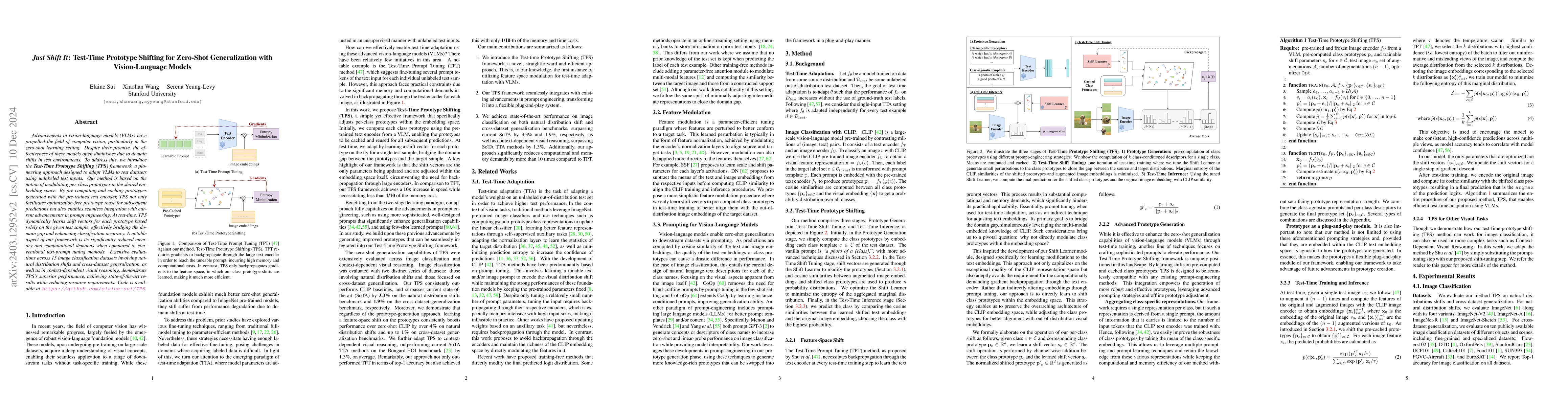 Thumbnail for Just Shift It: Test-Time Prototype Shifting for Zero-Shot Generalization
  with Vision-Language Models