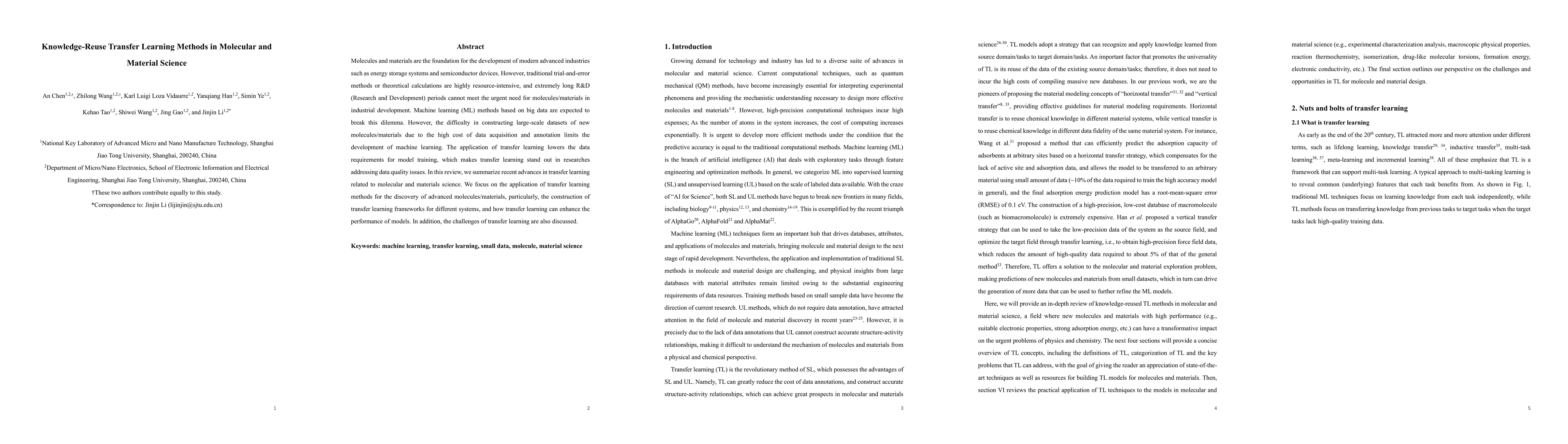Thumbnail for Knowledge-Reuse Transfer Learning Methods in Molecular and Material
  Science